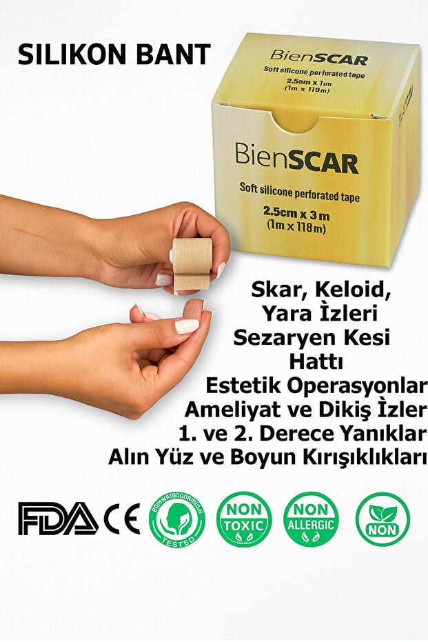 Yara İzi Azaltıcı Silikon Bant