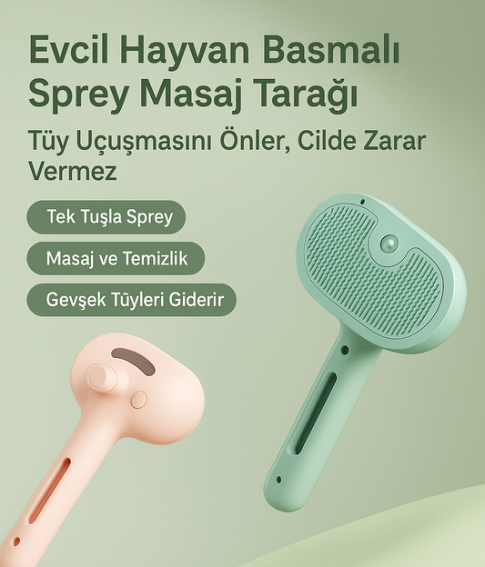 Elektrikli Evcil Hayvan Tıraş Tarağı – Buharlı Tüy Temizleme & Bakım Seti